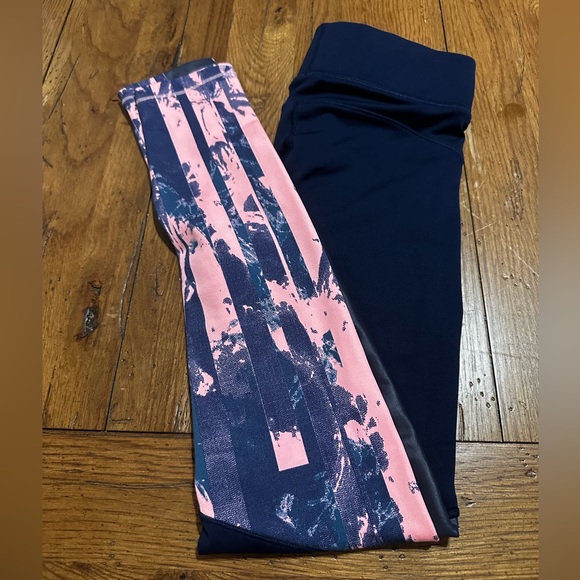 Under Armour - Cold Gear - Compression Leggings - Navy/Pink - XS - Picture 3 of 7